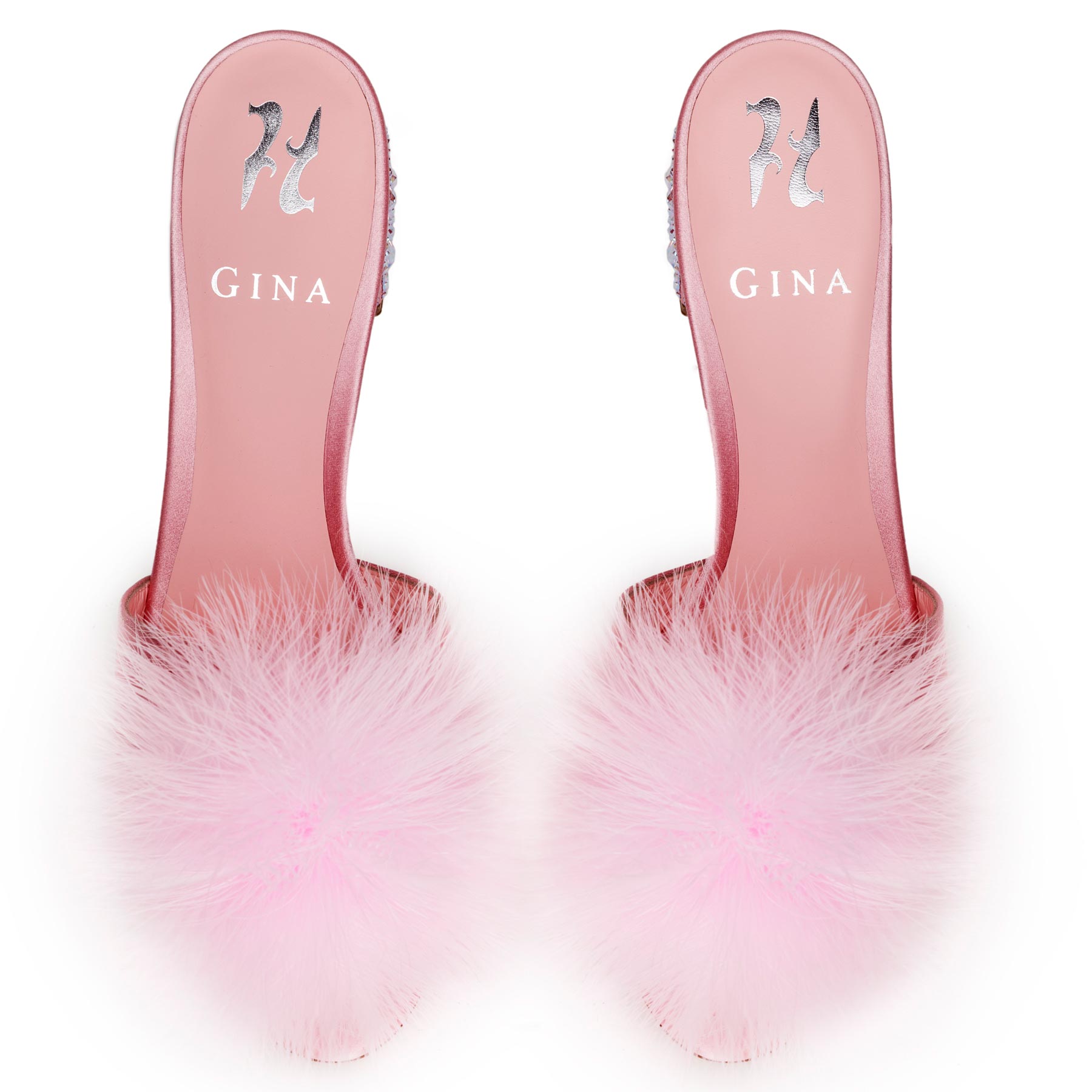 CINDY in Baby Pink Satin - GINA